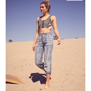 NWT free people island vibes trouser pants size 27